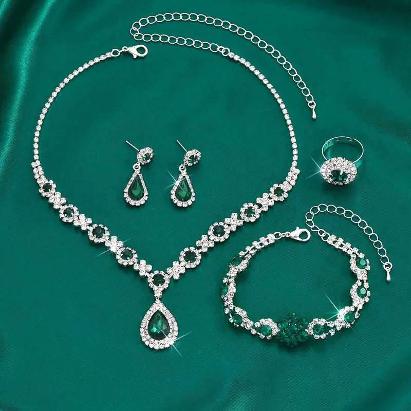 Adriana Lysandre Parure de bijoux | Or blanc