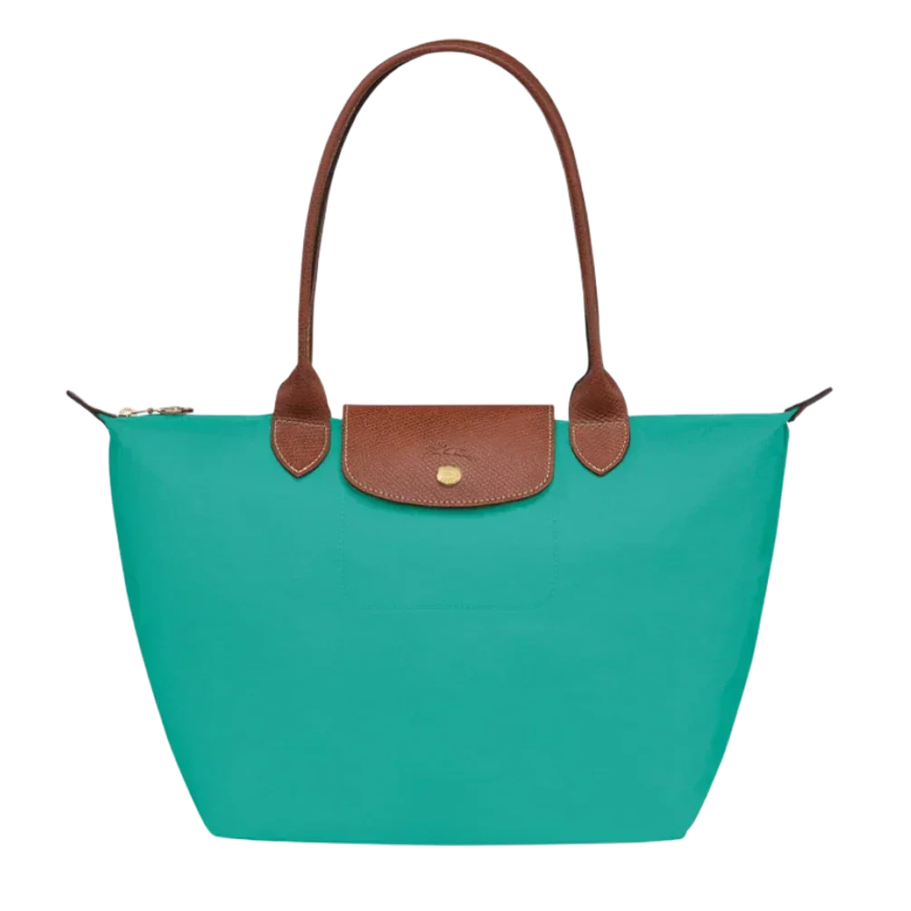 Sac pliable en nylon, Turquoise