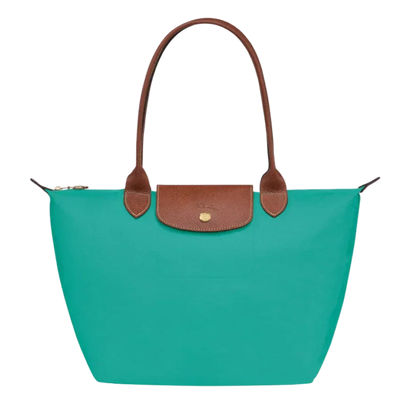 Sac pliable en nylon, Turquoise