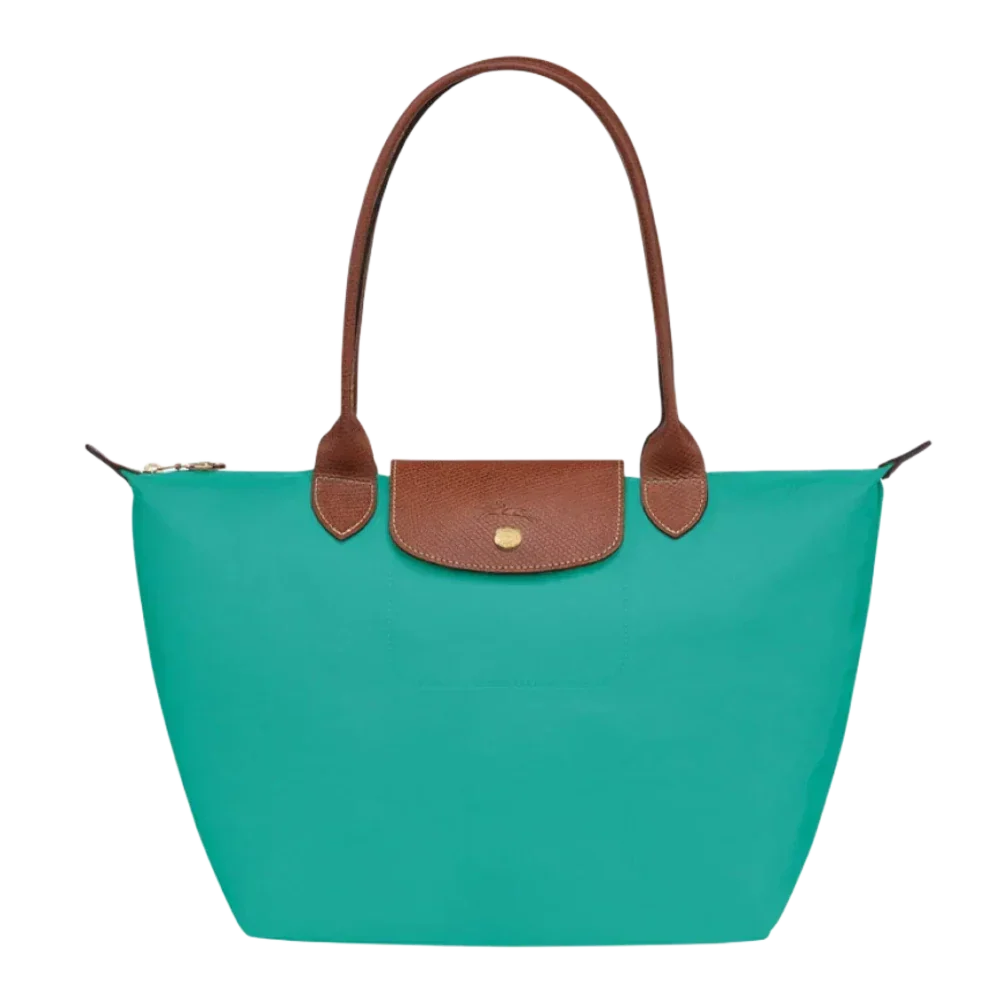 Sac pliable en nylon, Turquoise