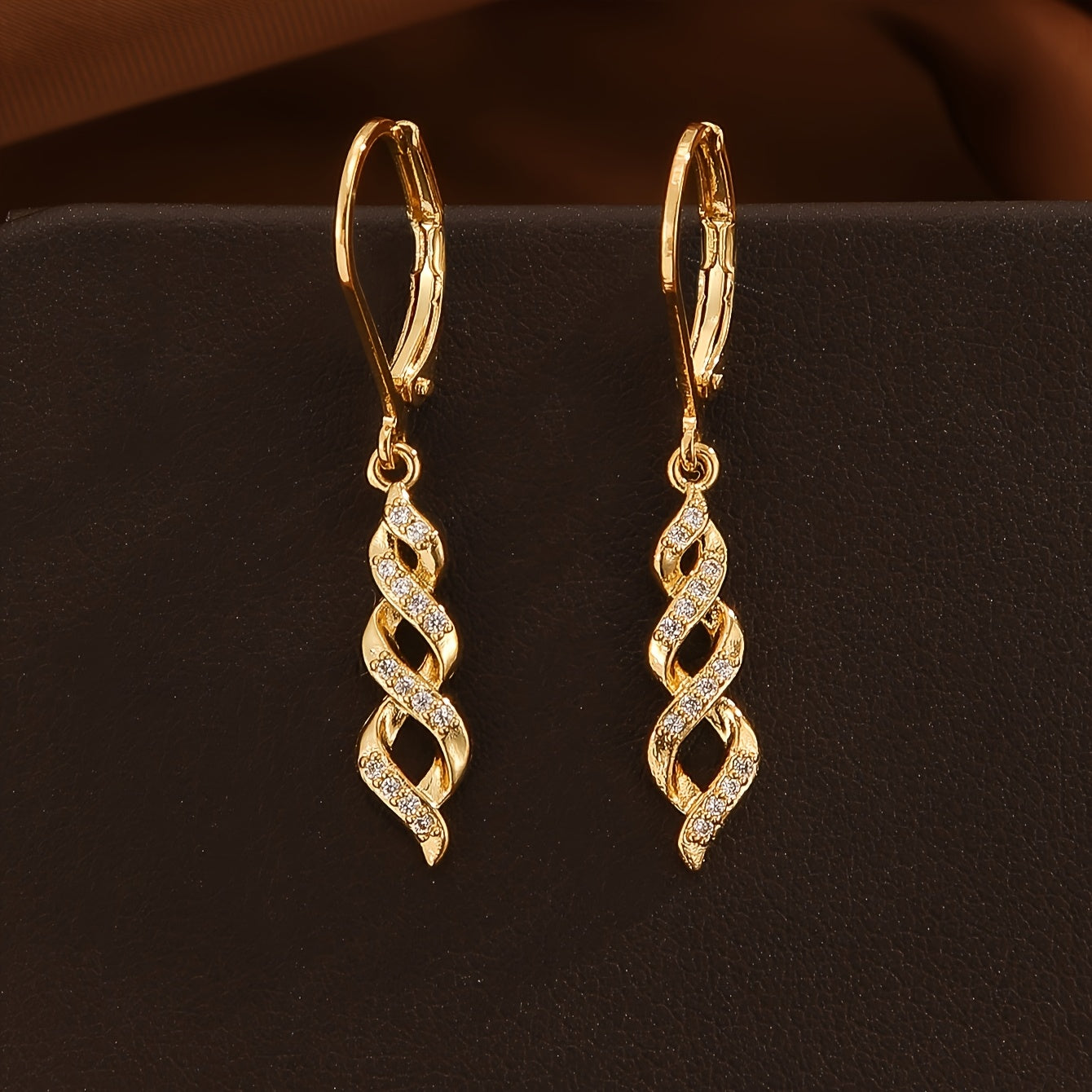 Ava Boucles d'oreilles Shimmer Twist | Or