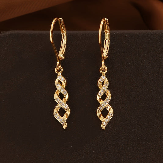 Ava Boucles d'oreilles Shimmer Twist | Or