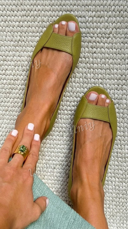 Ballerines peep toe texturées métallisées or champagne