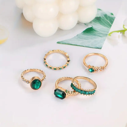 Zarina Magnifique parure de bagues émeraude | Or