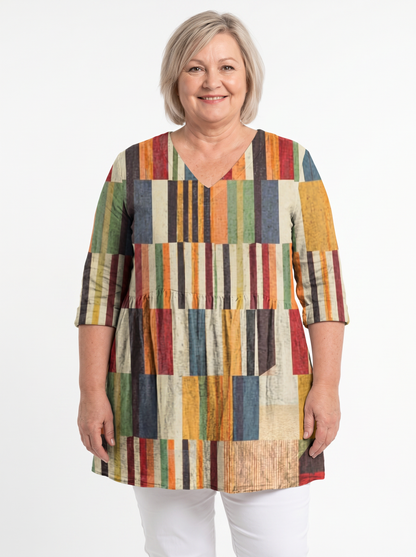 Klara | Blouse longue à col en V