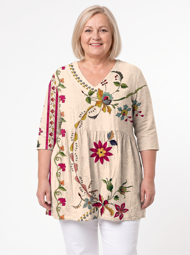 Laure | Robe courte à col V