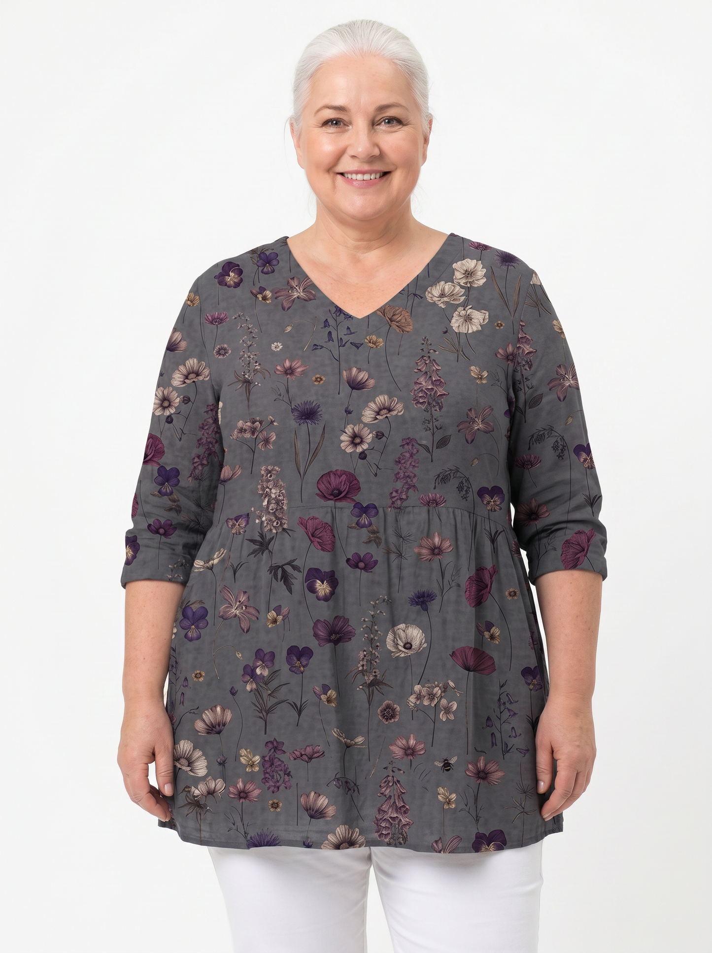 Adela | Blouse à manches longues et col en V
