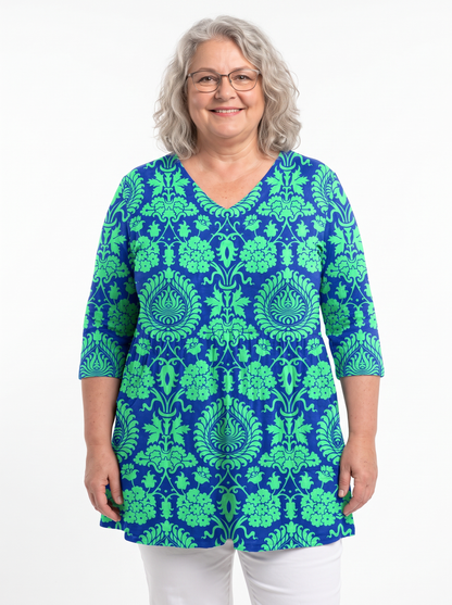 Alice | Blouse longue à col en V