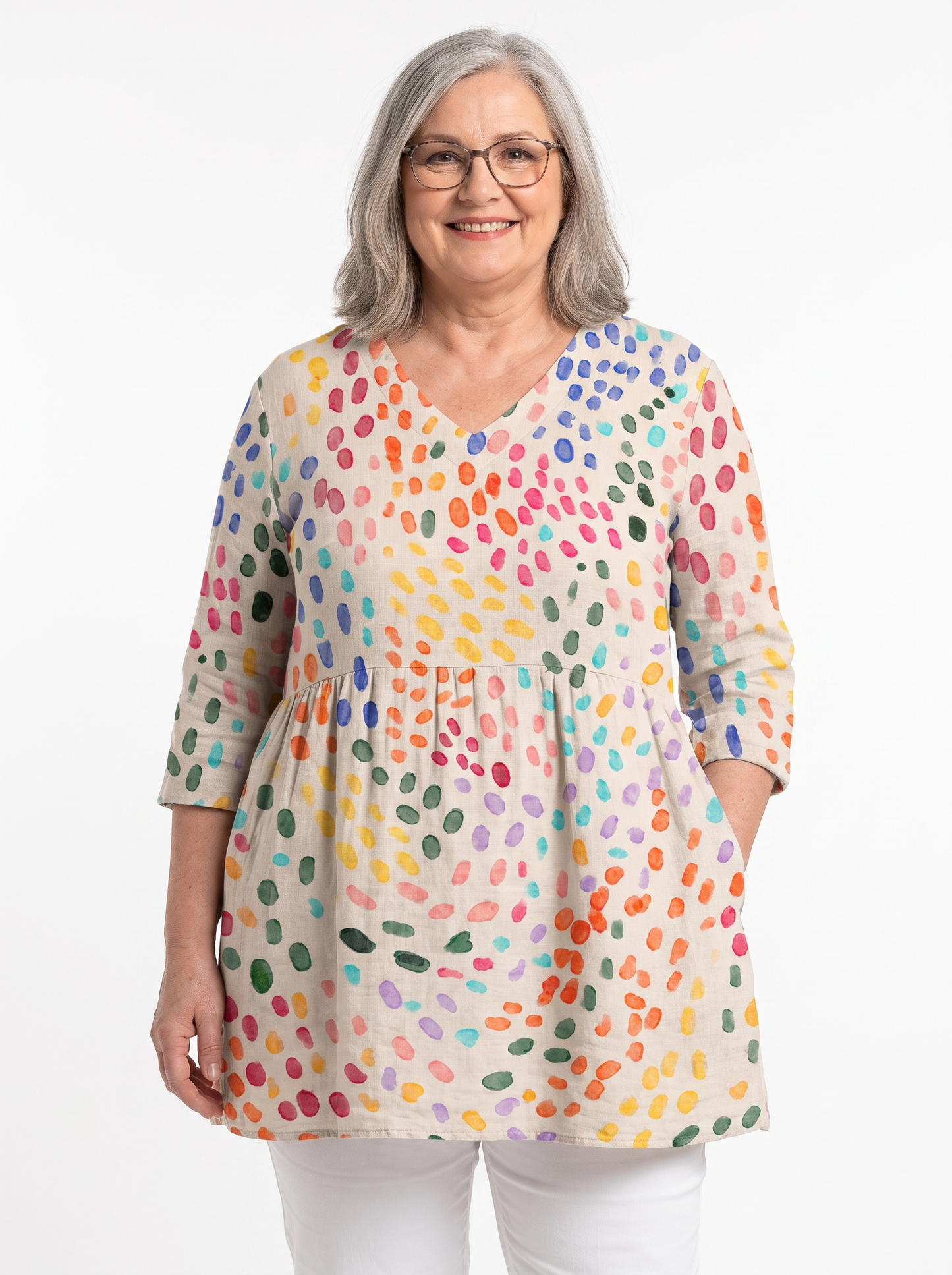 Pauline | Robe courte à col V