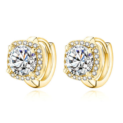 Nadine Boucles d'oreilles carrées | Or
