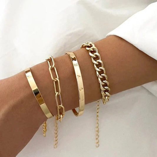 Elan Mercer Parure de bracelets | Or