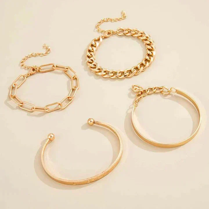 Elan Mercer Parure de bracelets | Or